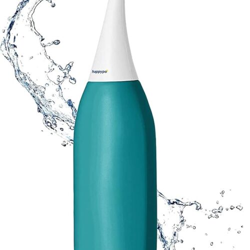 HappyPo The Original XL Butt Shower - Portable Bidet with 50% More Volume - The Easy-Bidet 2.0 Replaces Wet Wipes and Shower Toilet - Portable Bum Spray for Travel - Turquoise
